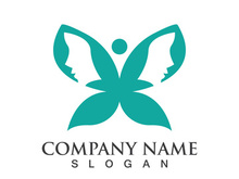 Butterfly logo template symbol vector icon design