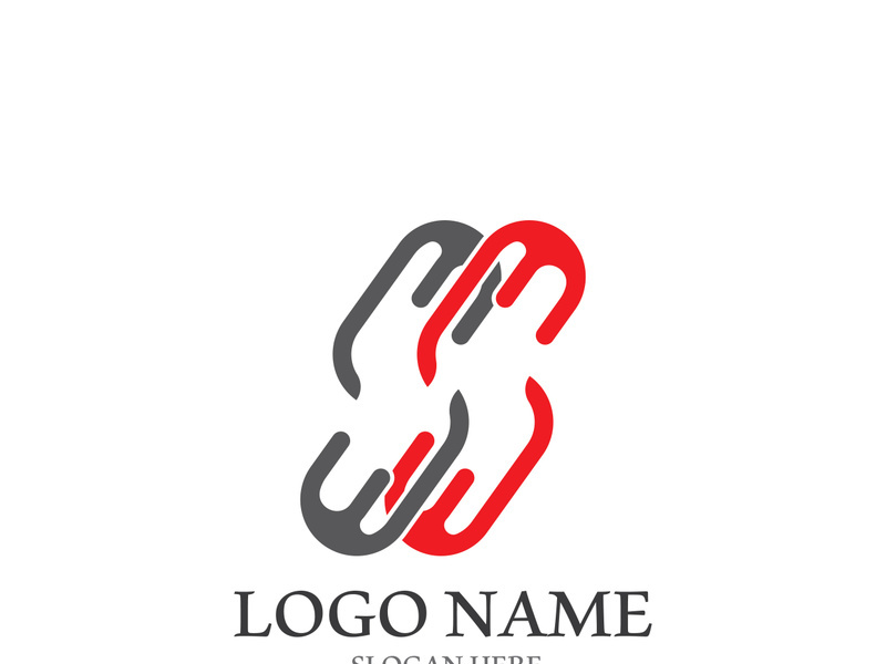 S letter creative icon logo design elegant vector illustration