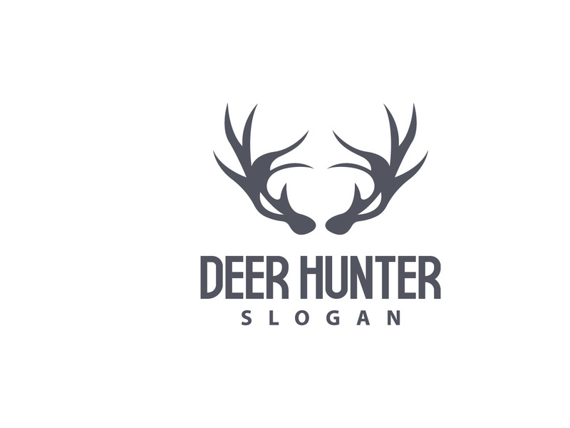 Deer Logo Deer Hunter Vector Forest Animal Design