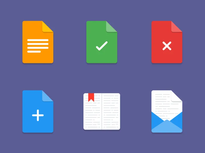 Material file icons