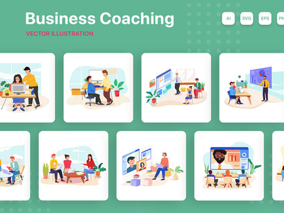 M158_Business coaching Illustrations