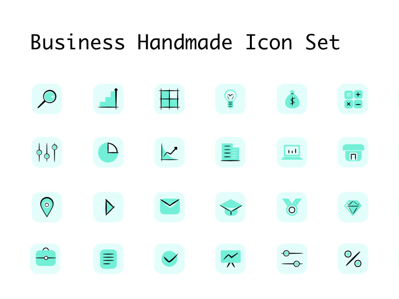 Figma Business Handmade Icon Set