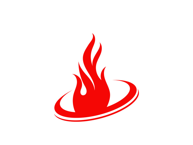 Fire Logo Template  Flame Symbol  Icon Vector
