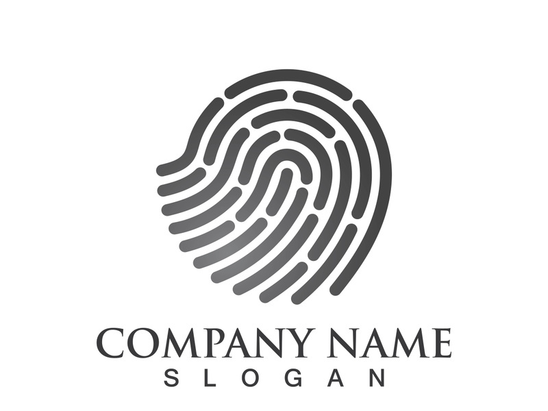 Fingerprint logo vector illustration icon template design