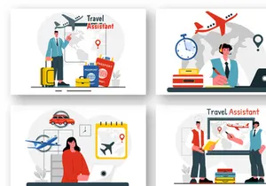 9 Travel Assistant Illustration