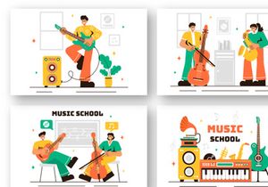 13 Music School Illustration