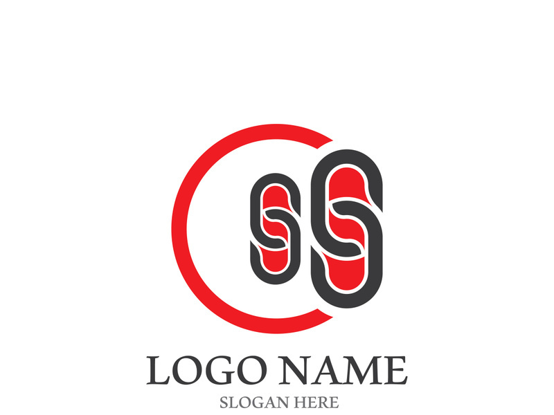 S letter creative icon logo design elegant vector illustration