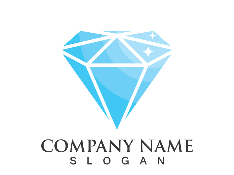 Diamond logo template vector icon illustration design