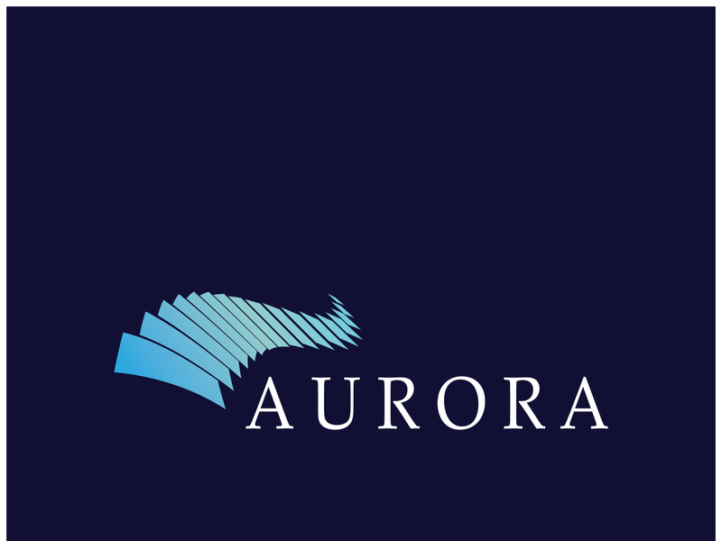 aurora logo design icon illustration vector template