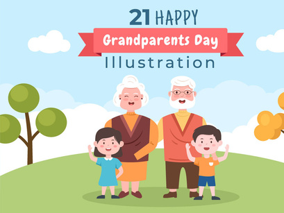 21 Happy Grandparents Day Illustration