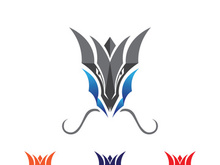 Dragon head vector image logo