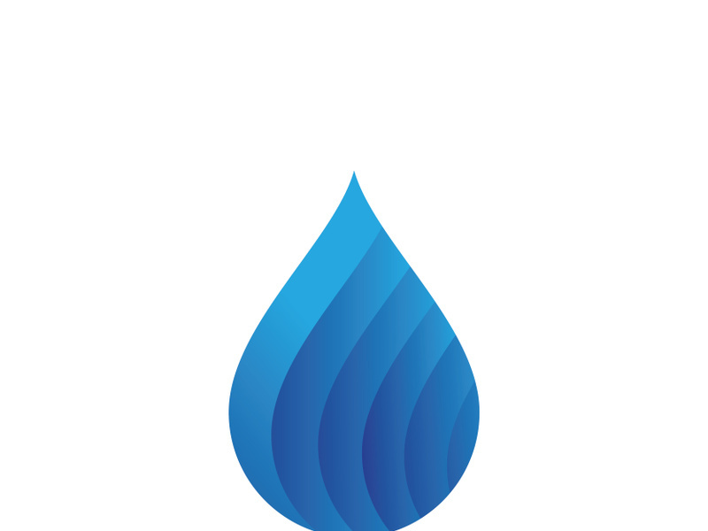 blue water drop Logo Template vector illustration design