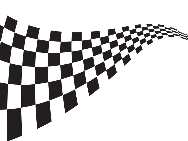 Race flag design illustration