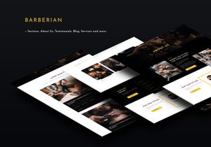 Barberian - Hair Salon Figma Template
