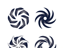 Vortex vector illustration icon logo template design
