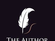 Vintage quill pen logo creative design and with ink.Classic and luxury stationery illustration.