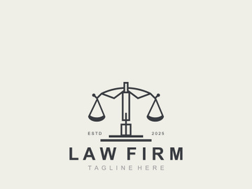 Law firm Logo lawyer office Simple Design inspiration symbol template preview picture