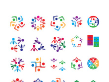 Community logo and symbol vector icon template