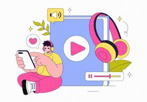 10 Audio Book Illustration