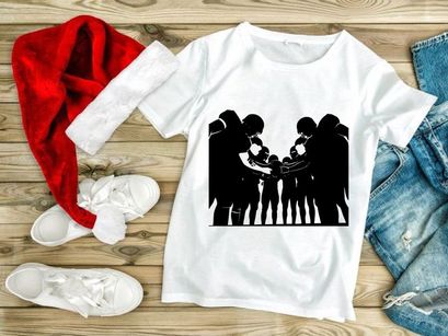 American football team huddle in unity and strength