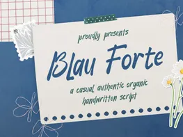 Imagen de vista previa de Blau Forte | Casual Handwritten