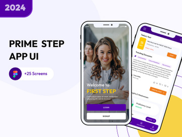 Prime Step App UI/UX preview picture