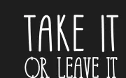 Take It Or Leave It – Free Font