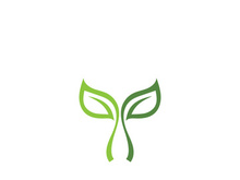 Green leaf ecology nature element vector icon