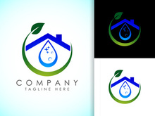 House Cleaning Service Logo Design Template, Cleaning company logo sign symbol.