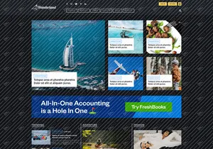 Wonderland - Traveling Blog Figma Template