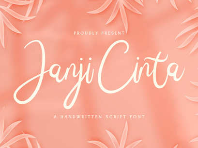 Janji Cinta - Handwritten Font