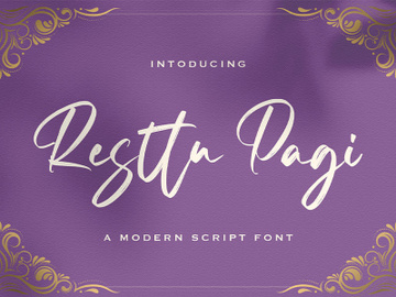Resttu Pagi - Handwritten Font preview picture