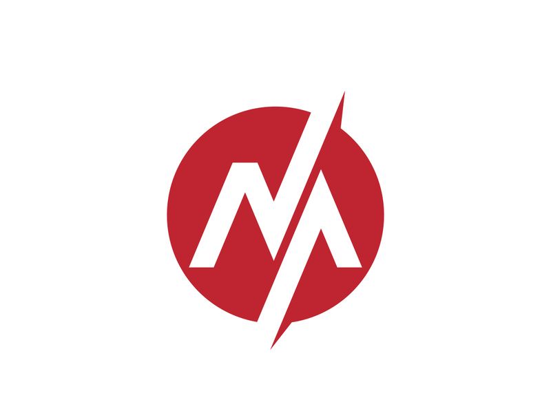 M Letter illustration icon Logo Template