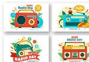 13 World Radio Day Illustration
