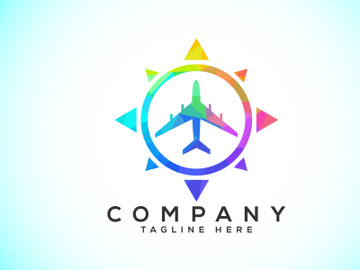 Polygonal Compass Concept Logo Design. Compass Low Poly Logo sign and symbol. Coastal icon preview picture