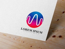 Pulse line Sound wave logo vector