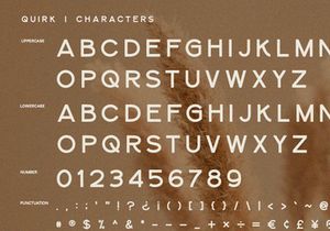 Quirk - Sans Serif
