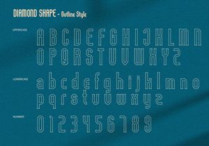 Diamond Shape - Serif Font