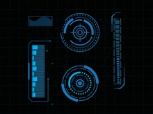 Futuristic user interface illustration