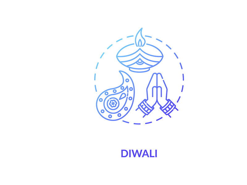 Diwali concept icon