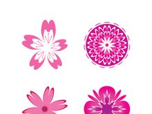 Flower vector icon design template illustration