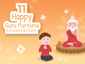 11 Happy Guru Purnima Illustration preview picture