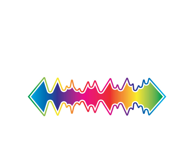 Sound waves vector illustration design template