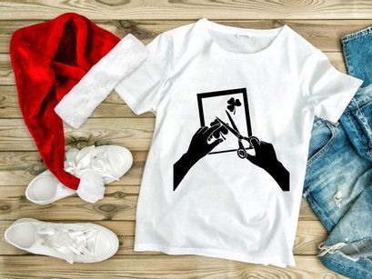 Crafting Shamrocks with Scissors