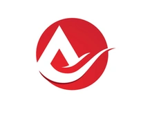 A Letter logo template vector icon design