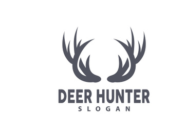 Deer Logo Deer Hunter Vector Forest Animal Design preview picture