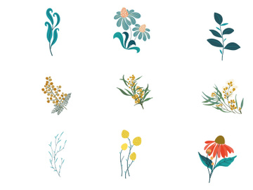 Vector Flower Watercolor Illustration preview picture