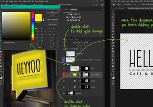 Hanging Storefront Logo Mockup
