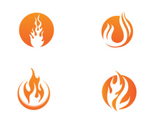 Fire Logo Template  Flame Symbol  Icon Vector