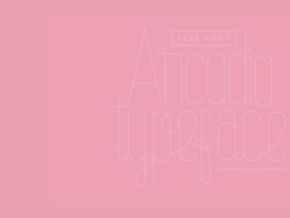 Arcadia Typeface (Free & Editable)